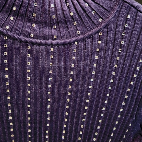 3 for 30 - Navy/Indigo embellished turtleneck - Picture 2 of 4